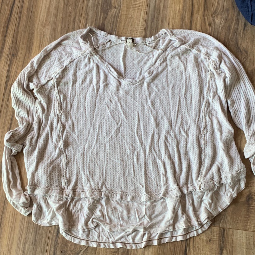 We The Free Light Cream Blouse